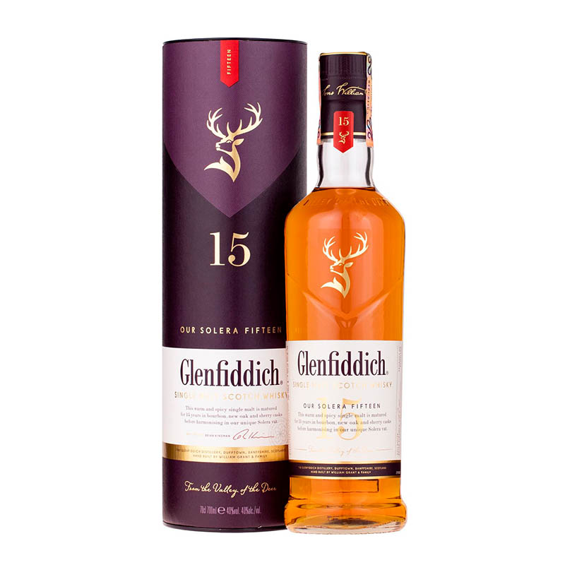 Glenfiddich 15YO 40% 0,7l (tuba)