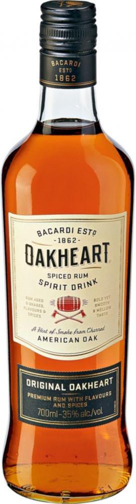 Bacardi Oakheart 35% 0,7l (čistá fľaša)