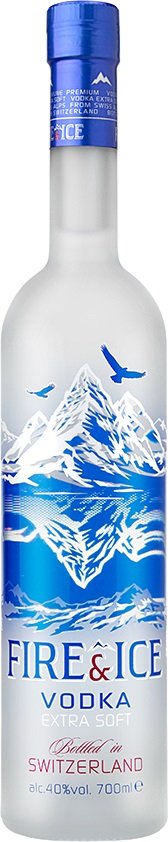 Vodka Fire & Ice Originál 40% 0,7l (čistá fľaša)