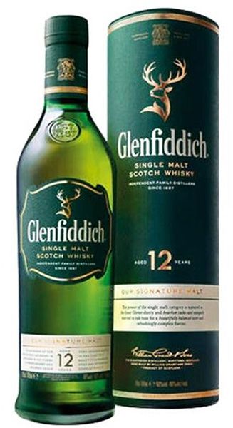Glenfiddich Whisky 12y 40% 0,7l (tuba)
