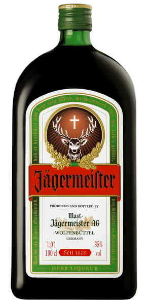 Jägermeister 35% 1l (čistá fľaša)
