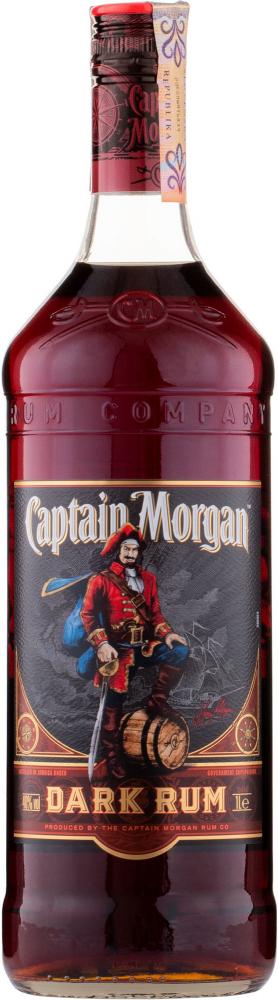 Captain Morgan Dark Rum 40% 1l (čistá fľaša)